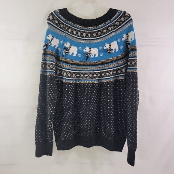 Holiday Time POLAR BEAR Ugly Christmas Holiday Sweater – Size  Small - Picture 8 of 16